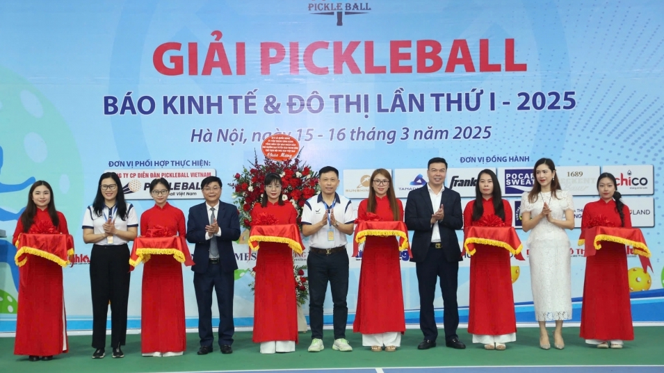 Chính thức khởi tranh Giải Pickleball Báo Kinh tế và Đô thị