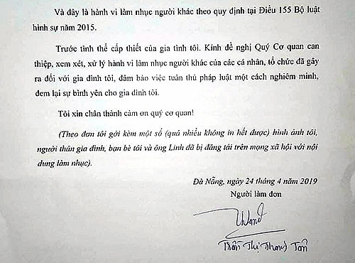Vợ ông Nguyễn Hữu Linh rút đơn tố cáo việc gia đình 'bị làm nhục' vo ong nguyen huu linh rut don to cao viec gia dinh bi lam nhuc