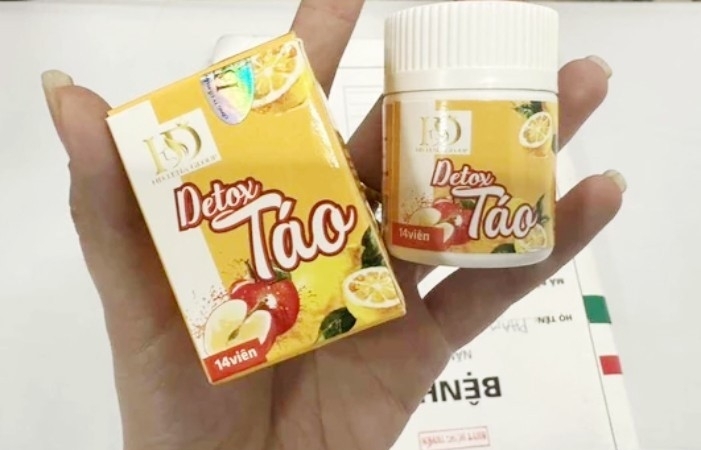 Cảnh báo sản phẩm Detox Táo hỗ trợ giảm cân chứa chất cấm