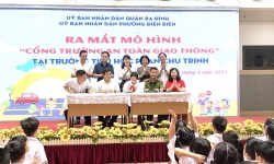 Quận Ba Đình: Thêm nhiều trường học triển khai mô hình “Cổng trường an toàn giao thông”
