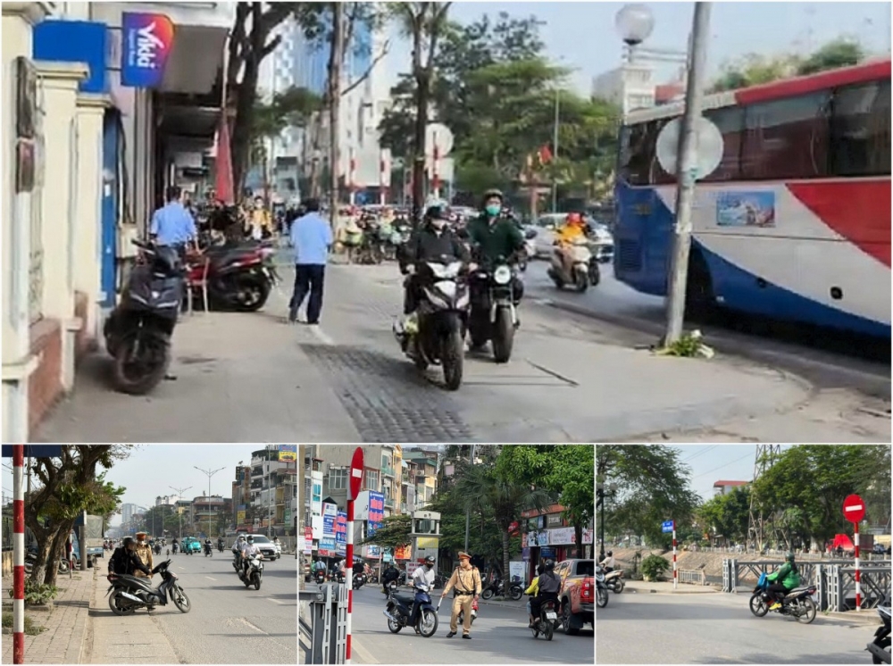 CSGT Hà Nội chặn tài xế xe ôm công nghệ “nhờn luật”