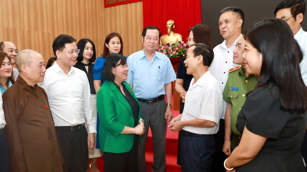 Bí thư Hà Nội thông tin với cử tri về sắp xếp, tinh gọn bộ máy