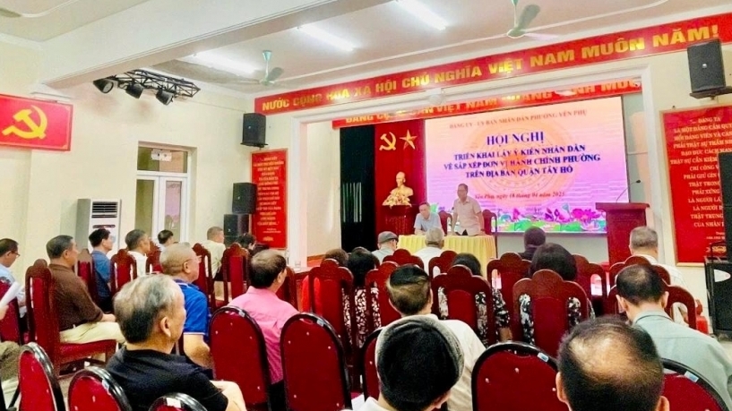 Quận Tây Hồ lấy ý kiến phương án sắp xếp thành phường Tây Hồ và Phú Thượng