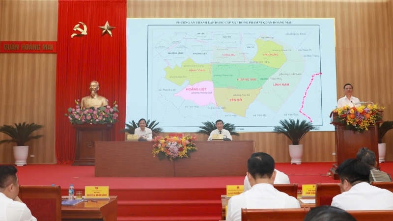 Hoàng Mai thông qua nghị quyết thành lập, tên gọi 7 phường mới