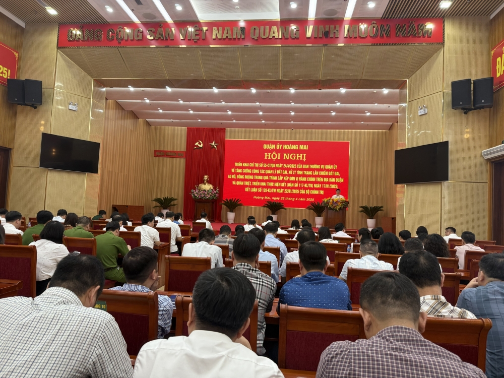 Quận uỷ Hoàng Mai tập trung xử lý tình trạng lấn chiếm đất đai