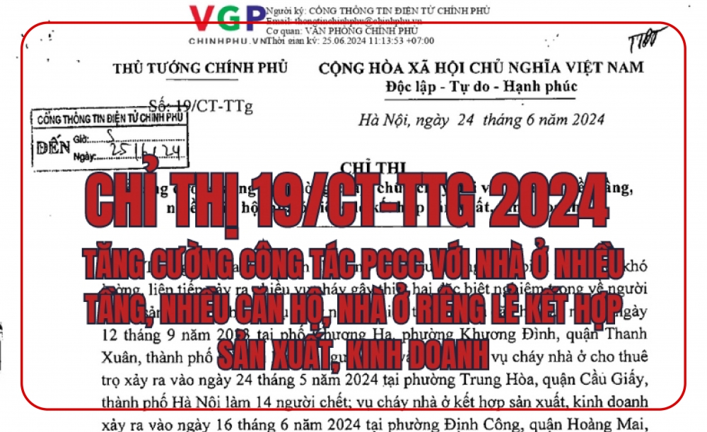 Chỉ thị 19/CT-TTg: Kim chỉ nam cho Hà Nội siết chặt PCCC