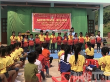 Lạng Sơn: Cô trò điểm trường Nà Lìa nhận công trình “Trường đẹp cho em”