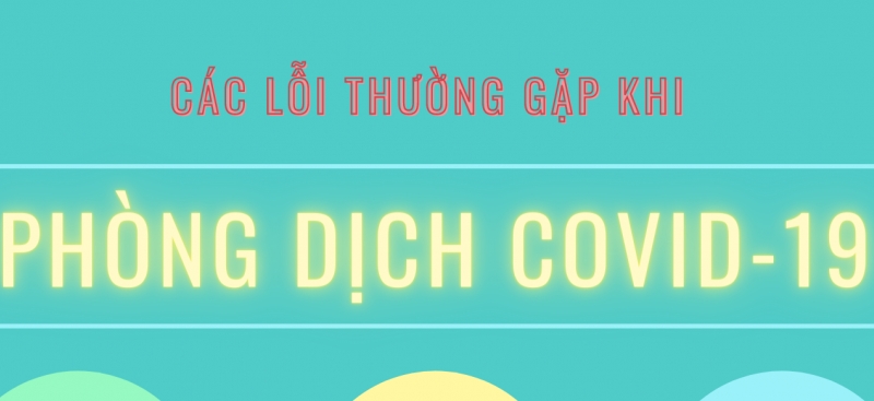 Infographic: Các lỗi thường gặp khi phòng dịch Covid-19