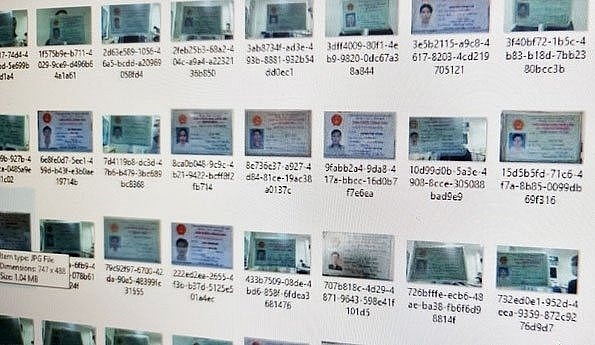 Bộ Công an đang kiểm tra vụ hàng nghìn CMND của người Việt bị rao bán trên mạng. Ảnh chụp màn hình, nguồn: BLĐ)