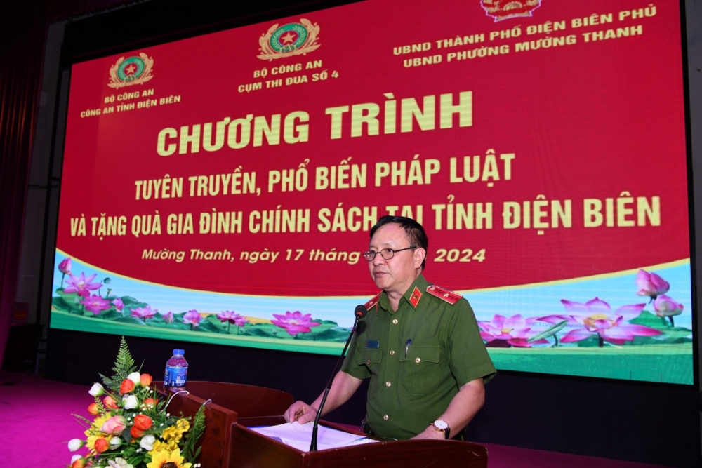 Thiếu tướng Nguyễn Ngọc Quang, Phó Cục trưởng Cục Cảnh sát điều tra tội phạm về ma túy phát biểu tại chương trình.