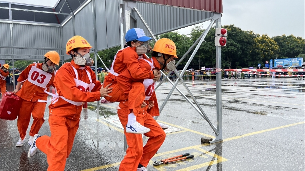 Quận Ba Đình giành giải Nhất Hội thi Tổ liên gia an toàn PCCC cấp thành phố