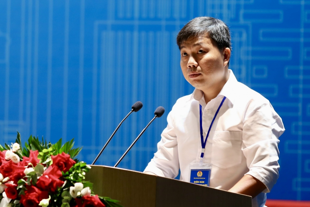 Ông Mai Thiên Ân, phát biểu tham luận tại Diễn đàn Nâng cao năng suất lao động Quốc gia năm 2024