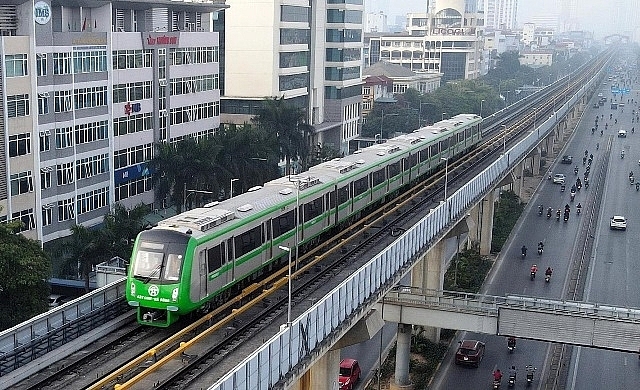 đường sắt đô thị được cho là “chìa khóa”, là giải pháp hữu hiệu đối với vấn đề giao thông đô thị tại Hà Nội hiện nay. Ảnh: TN