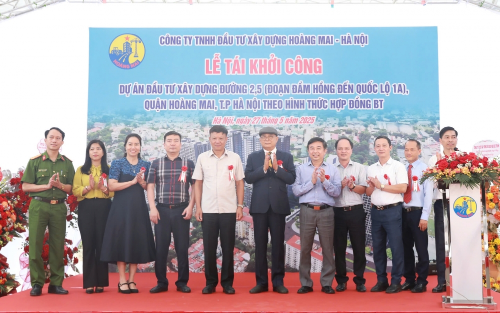 Hà Nội: Tái khởi công đường nghìn tỷ đồng nhiều năm ngưng trệ