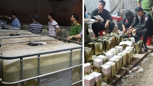 Thu giữ gần 3,3 triệu lít dung dịch trong đường dây xăng giả đặc biệt lớn