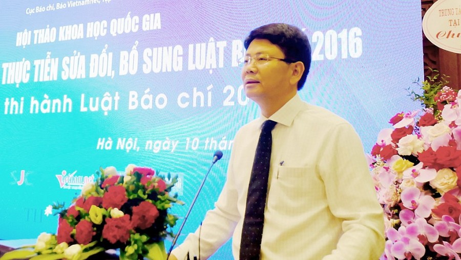 Thứ trưởng Bộ Tư pháp Nguyễn Thanh Tịnh phát biểu