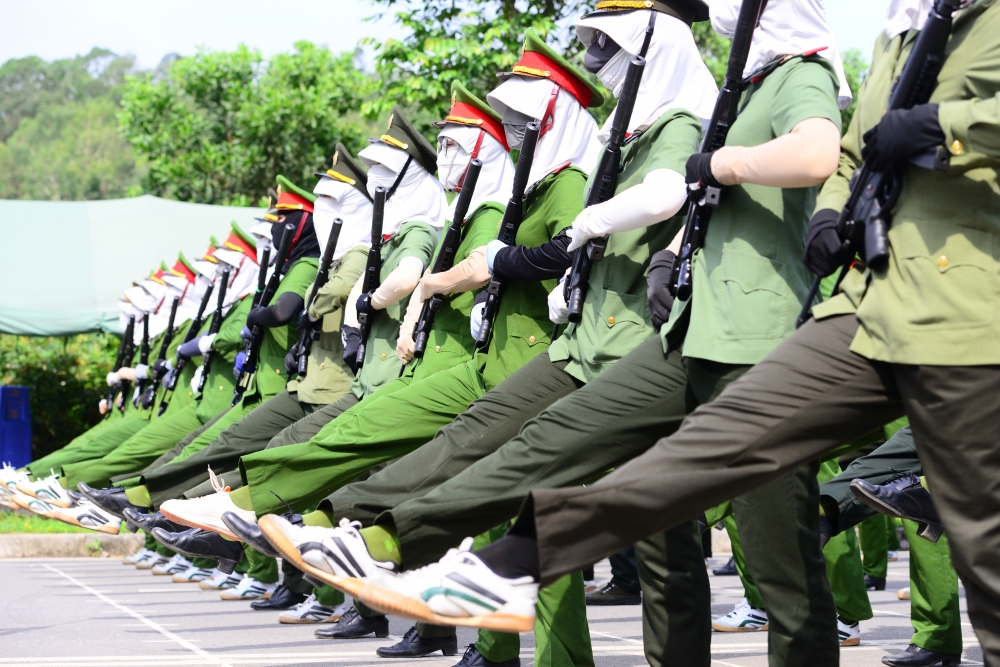 Khó nhất không phải đi đều mà là duy trì được sự đồng bộ trong cả một chặng đường dài - Đại uý Đậu Thanh Bắc nhấn mạnh yêu cầu khắt khe của nhiệm vụ