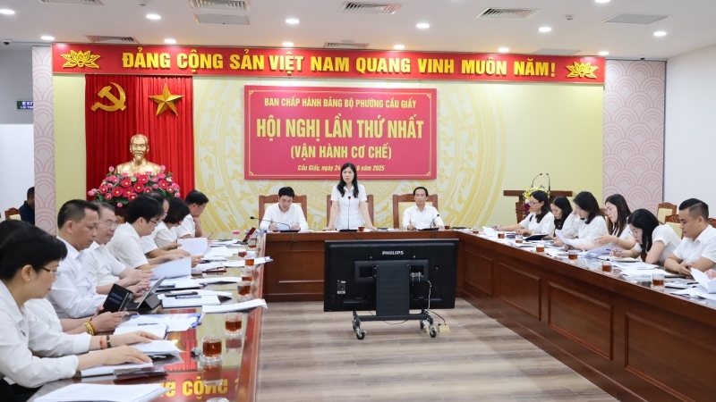 Hà Nội: Ban Chấp hành Đảng bộ phường Cầu Giấy tổ chức Hội nghị lần thứ Nhất