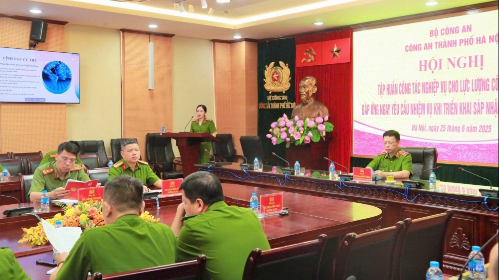 Hà Nội: Hơn 10.200 công an cấp xã mới tập huấn nghiệp vụ