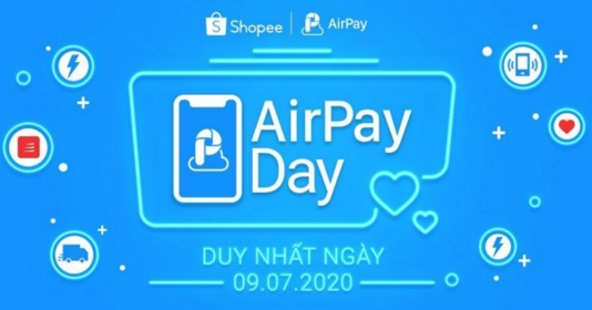 Ví AirPay giảm giá đặc biệt khi mua sắm trực tuyến lúc 0h01 ngày 9/7 tại Shopee