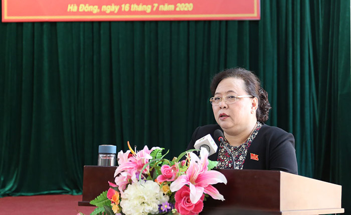 Lãnh đạo thành phố Hà Nội tiếp xúc cử tri quận Hà Đông