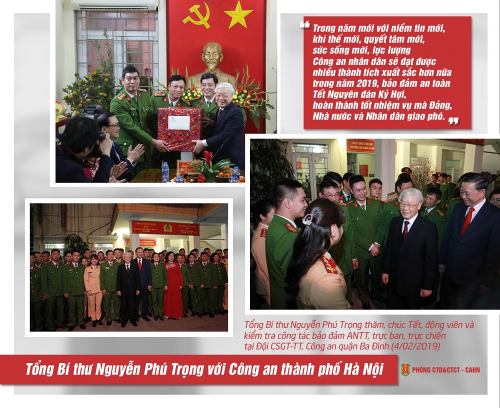 Tổng Bí thư Nguyễn Phú Trọng với Công an Hà Nội