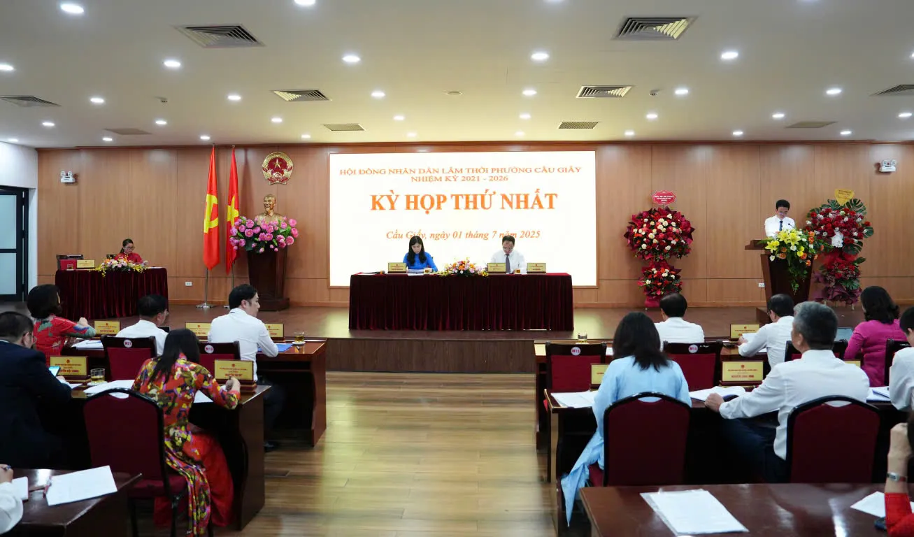 ha noi hdnd phuong cau giay quyet nghi nhieu noi dung quan trong