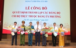 thanh lap cac dang bo chi bo truc thuoc dang uy phuong tay ho