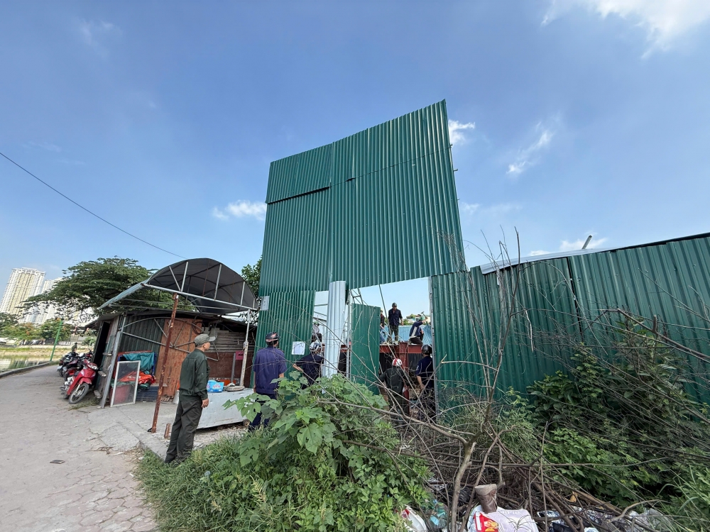 Phường Định Công quyết liệt xử lý vi phạm trật tự đô thị