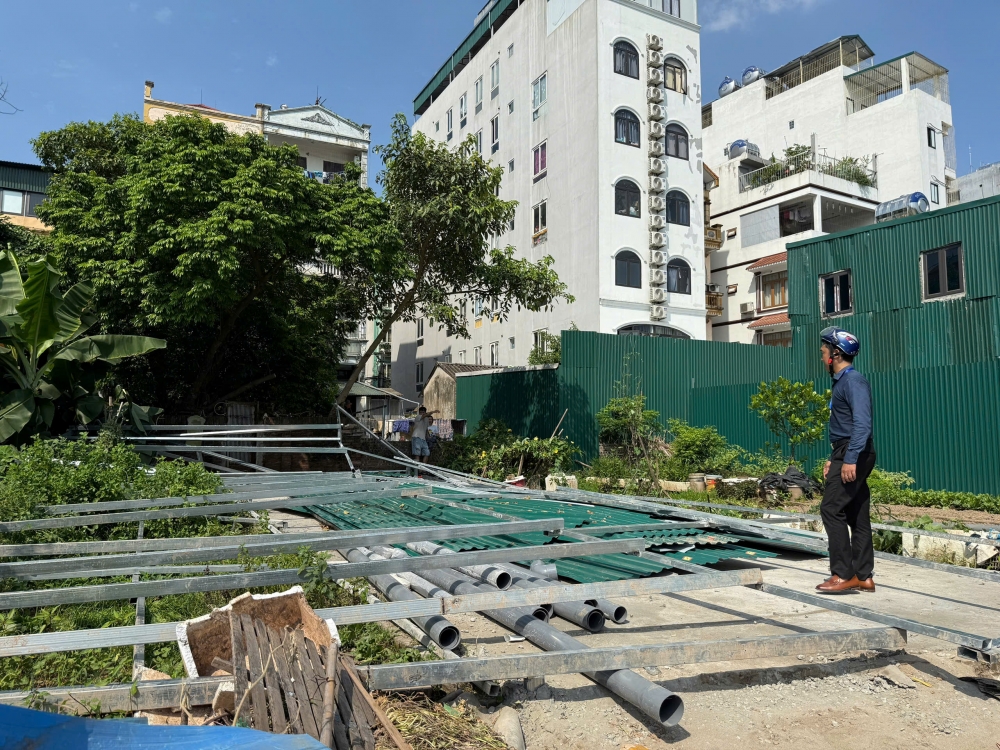 Phường Định Công quyết liệt xử lý vi phạm trật tự đô thị