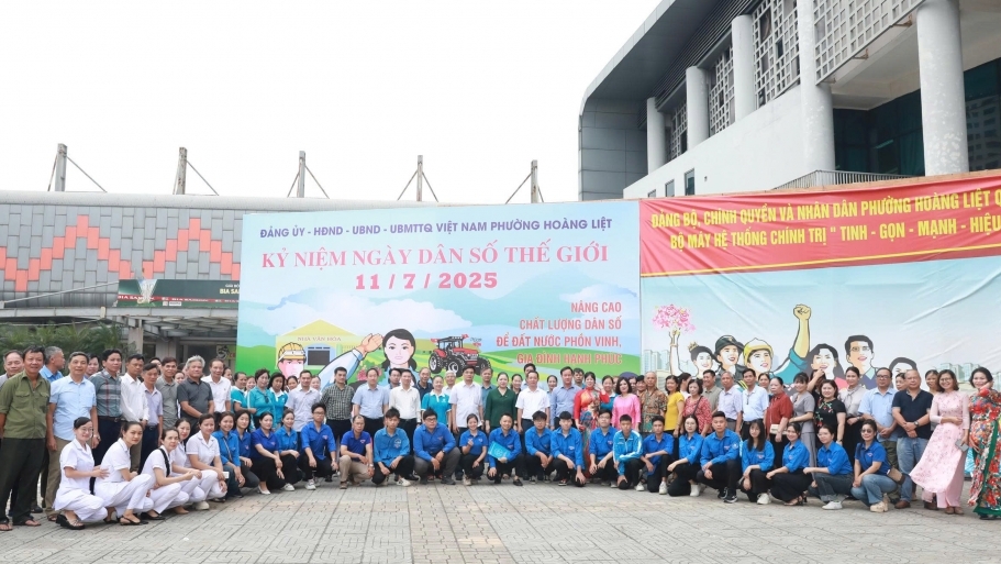 Phường Hoàng Liệt hưởng ứng Ngày Dân số thế giới 2025