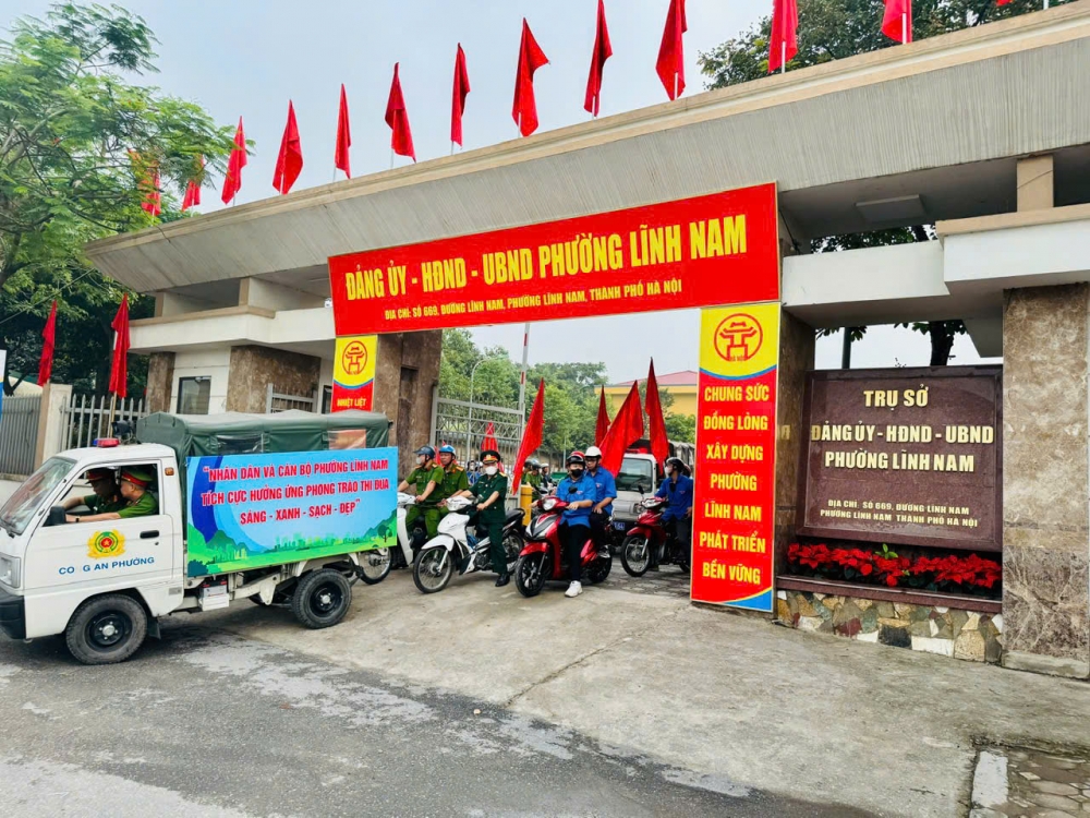 Phường Lĩnh Nam phát động phong trào thi đua vì môi trường xanh - sạch - đẹp