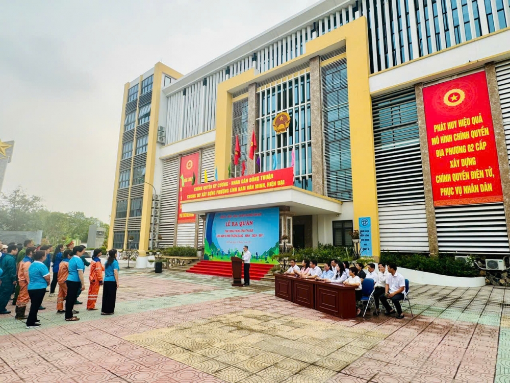 Phường Lĩnh Nam phát động phong trào thi đua vì môi trường xanh - sạch - đẹp