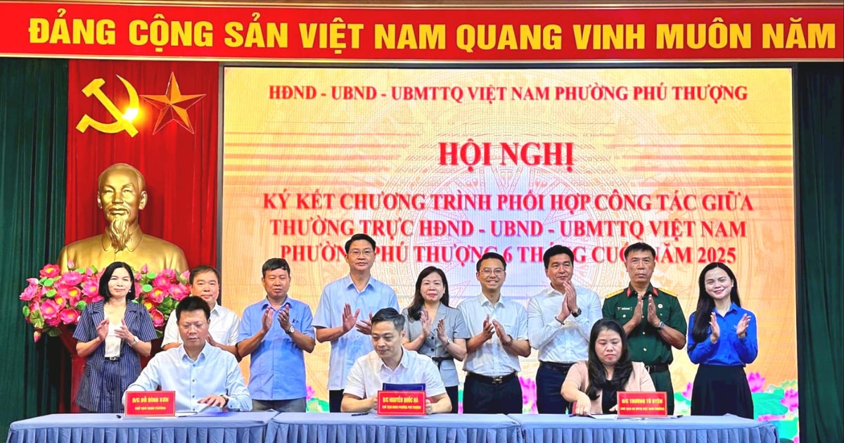 Phường Phú Thượng tăng cường phối hợp, thực hiện tốt nhiệm vụ năm 2025 Phường Phú Thượng tăng cường phối hợp, thực hiện tốt nhiệm vụ năm 2025