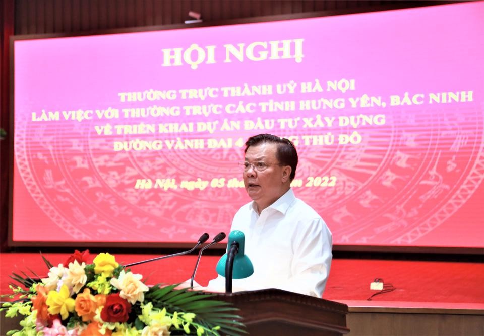 Hà Nội làm việc với các tỉnh về triển khai Dự án đường Vành đai 4 - Vùng Thủ đô