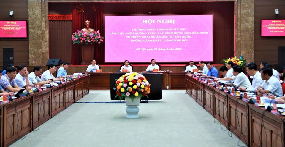 Hà Nội làm việc với các tỉnh về triển khai Dự án đường Vành đai 4 - Vùng Thủ đô