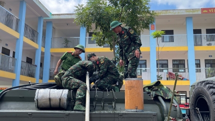 Công an Hà Nội tăng cường đảm bảo sức khoẻ cho can phạm nhân mùa lũ