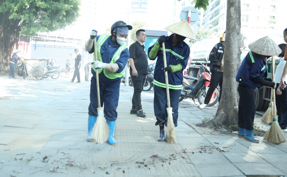 Tuyến đường Thành Thái được dọn dẹp sau Lễ phát động