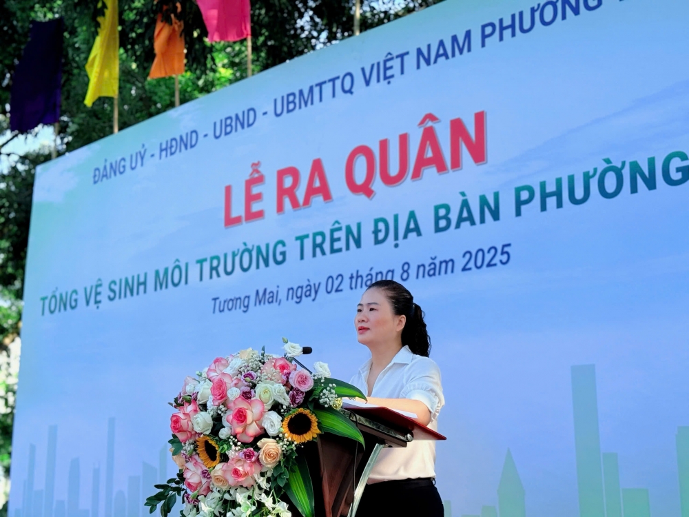 Phường Tương Mai vệ sinh