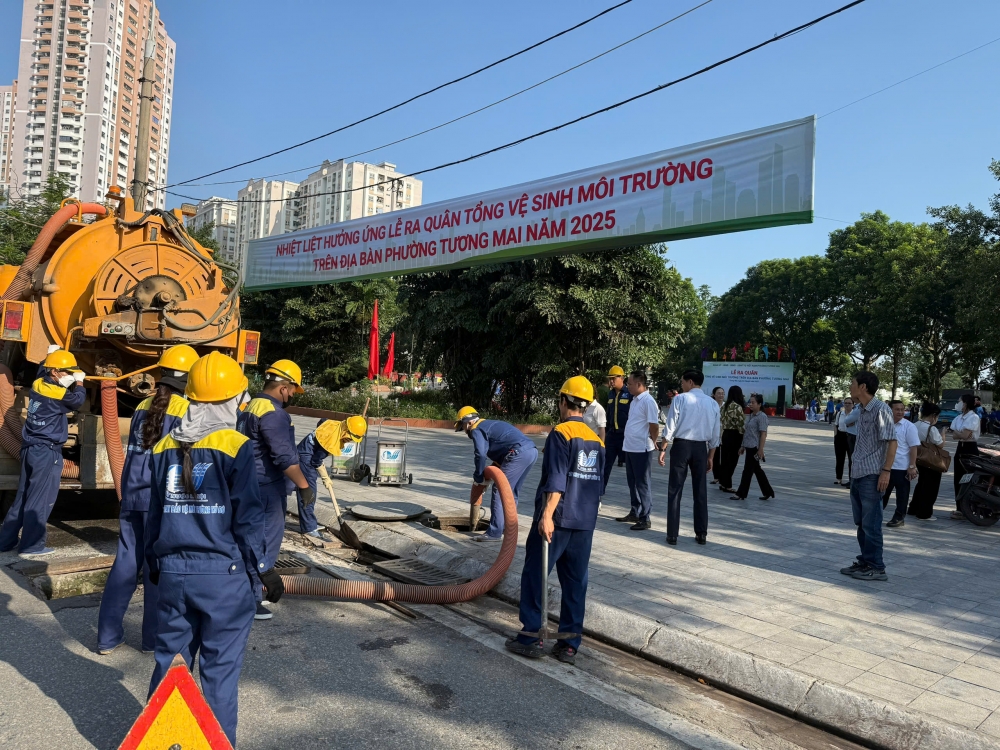 Phường Tương Mai vệ sinh