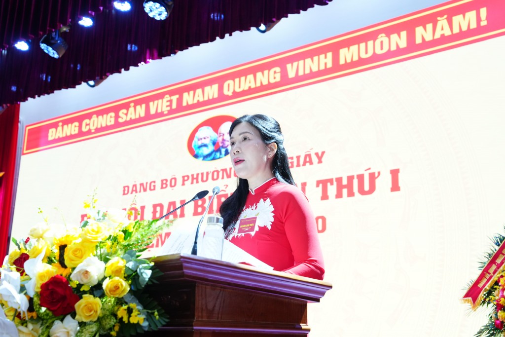 Đồng chí Trần Thị Phương Hoa được chỉ định là Bí thư Đảng bộ phường Cầu Giấy