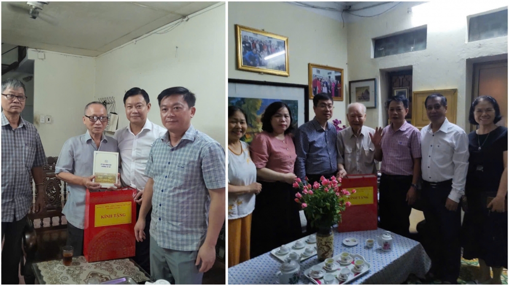 Lãnh đạo phường Tây Hồ thăm, tặng quà người có công nhân dịp 2/9