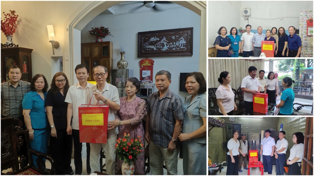 Lãnh đạo phường Tây Hồ thăm, tặng quà người có công nhân dịp 2/9