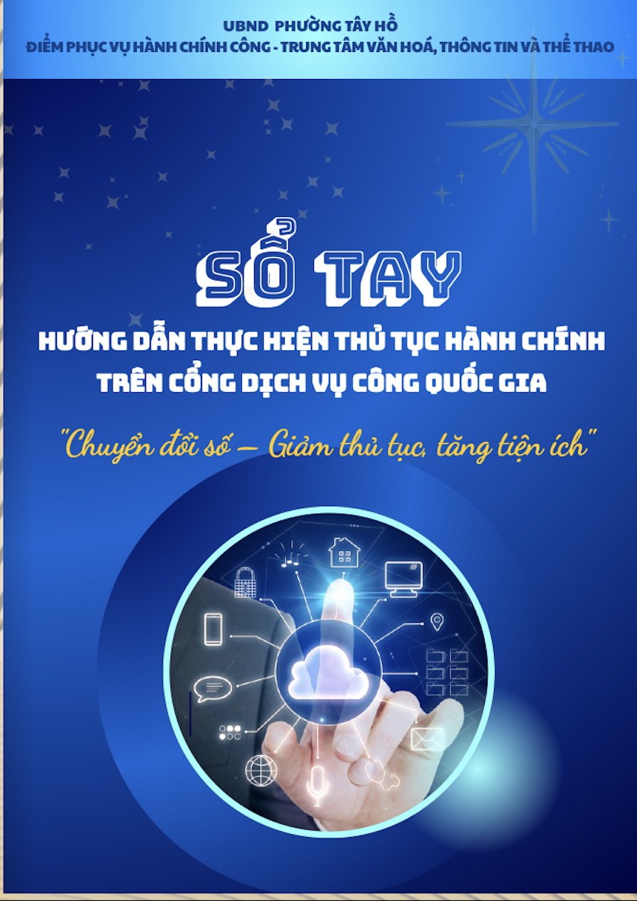 Cẩm nang số phục vụ công dân số phường Tây Hồ