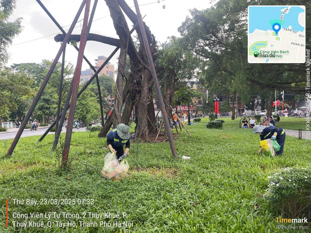 Màu xanh công viên được gìn giữ