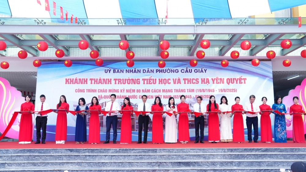 Khánh thành Trường TH và THCS Hạ Yên Quyết: Tiếp nối truyền thống hiếu học trên đất Cầu Giấy
