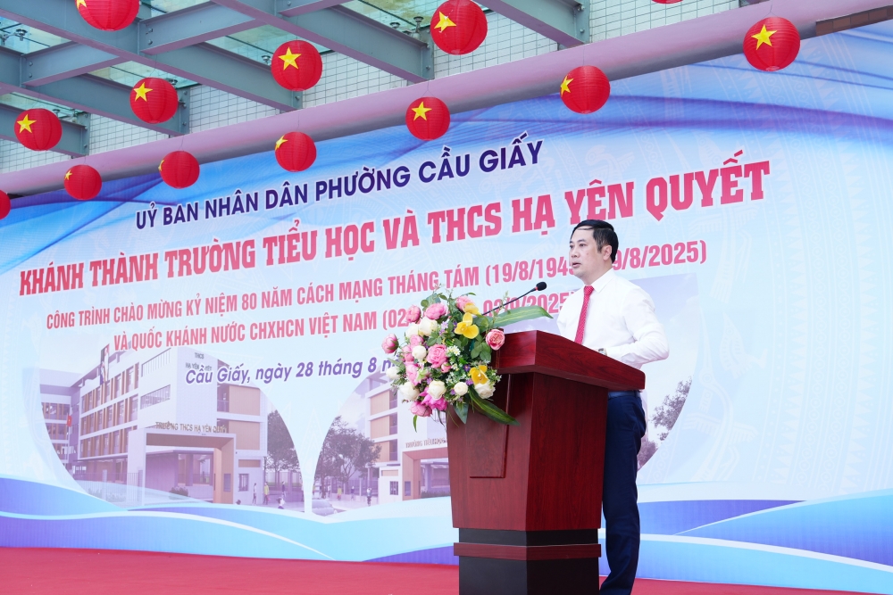 Khánh thành Trường TH và THCS Hạ Yên Quyết: Tiếp nối truyền thống hiếu học trên đất Cầu Giấy