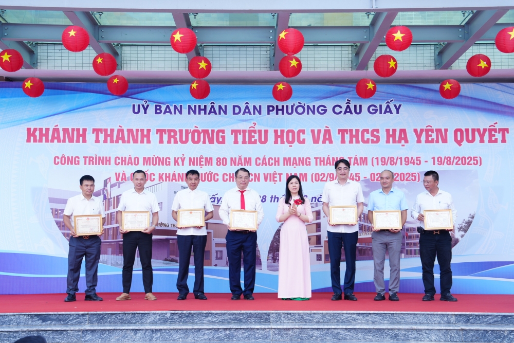 Khánh thành Trường TH và THCS Hạ Yên Quyết: Tiếp nối truyền thống hiếu học trên đất Cầu Giấy