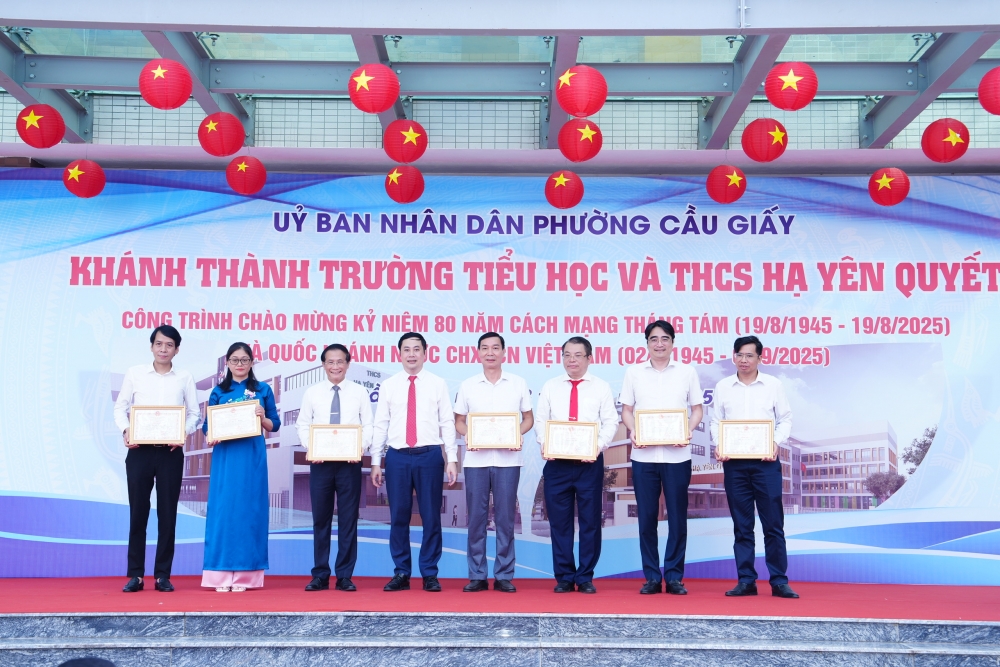 Khánh thành Trường TH và THCS Hạ Yên Quyết: Tiếp nối truyền thống hiếu học trên đất Cầu Giấy