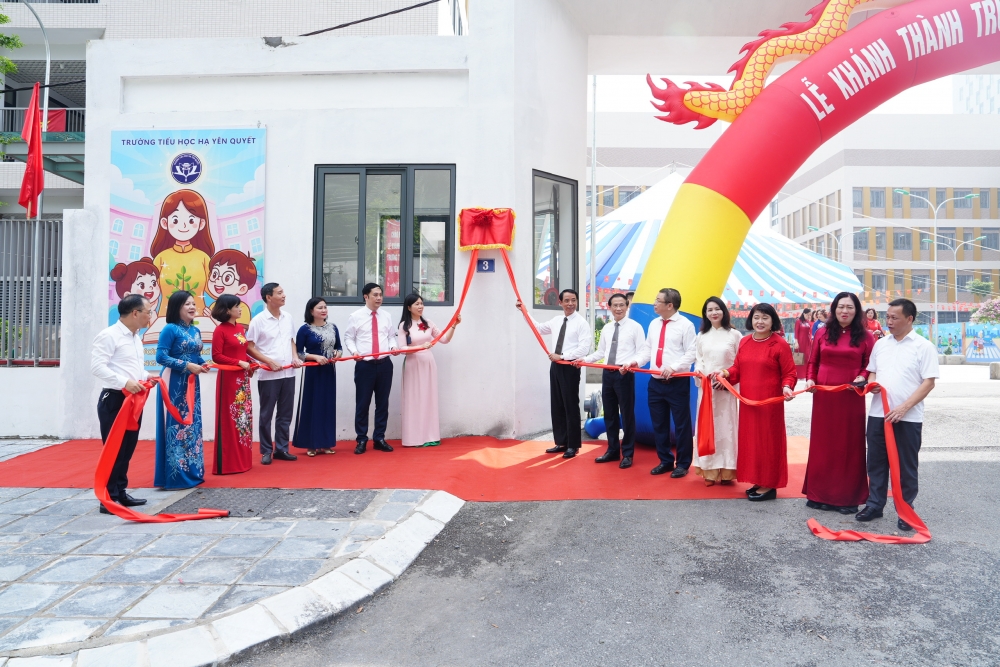 Khánh thành Trường TH và THCS Hạ Yên Quyết: Tiếp nối truyền thống hiếu học trên đất Cầu Giấy